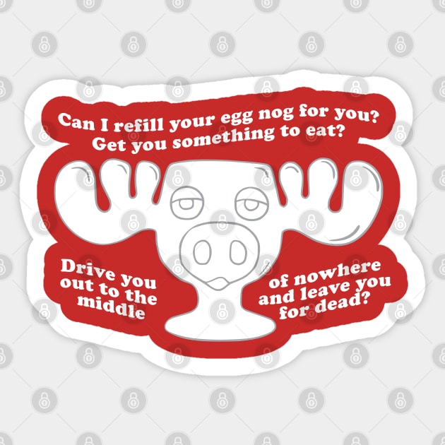 Refill Your Egg Nog Sticker by Tee Arcade